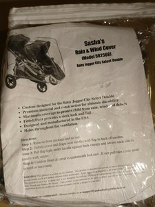 baby jogger city select double rain cover