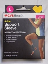 CVS Health Ankle Support Sleeve Mild Size Large