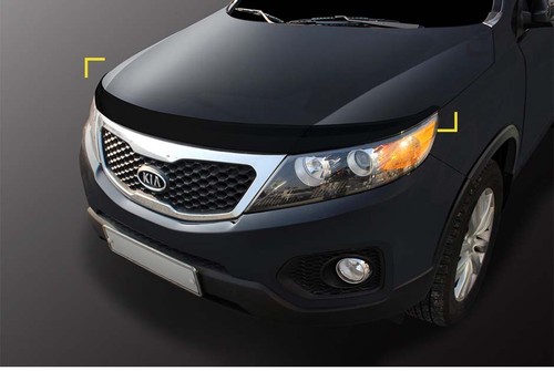 Acrylic Stone Bug Deflector Shield Guards 3p for 08/2009 ~ 12/2014 Kia 