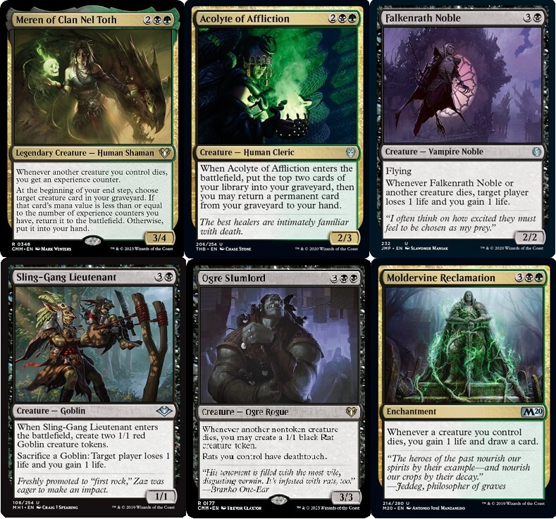 MTG Commander EDH Deck Meren of Clan Nel Toth 100 Magic Cards Custom