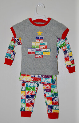 NWT Amazon Marvel Comics 3pc Infant Multicolor Holiday Pajama Set sz 18M 24M
