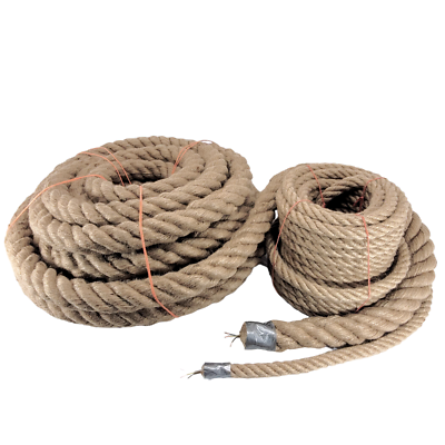 Textilkabel Für Lampen – 3x0,75 Mm² In Jute-Optik, 10 Meter – Made In Italy, Für Vintage- & Retro-Leuchten