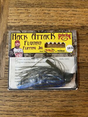 Strike King Hack Attack Fluoro Flipping Jig Hook 3/8