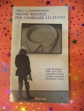 BOOK LIBRO NUOVE REGOLE PER CAMBIARE LO STATO Berlinguer LA RINASCITA 1988(L85c)