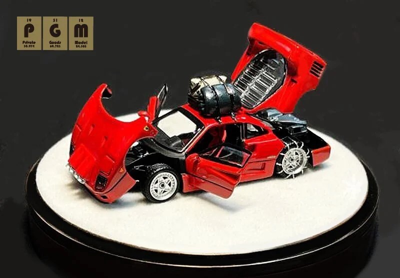 本当に信頼出来る商品 1/64 PGM-640902-2 PGM F40 Rotating ver. Drifting Snow Red 乗用車
