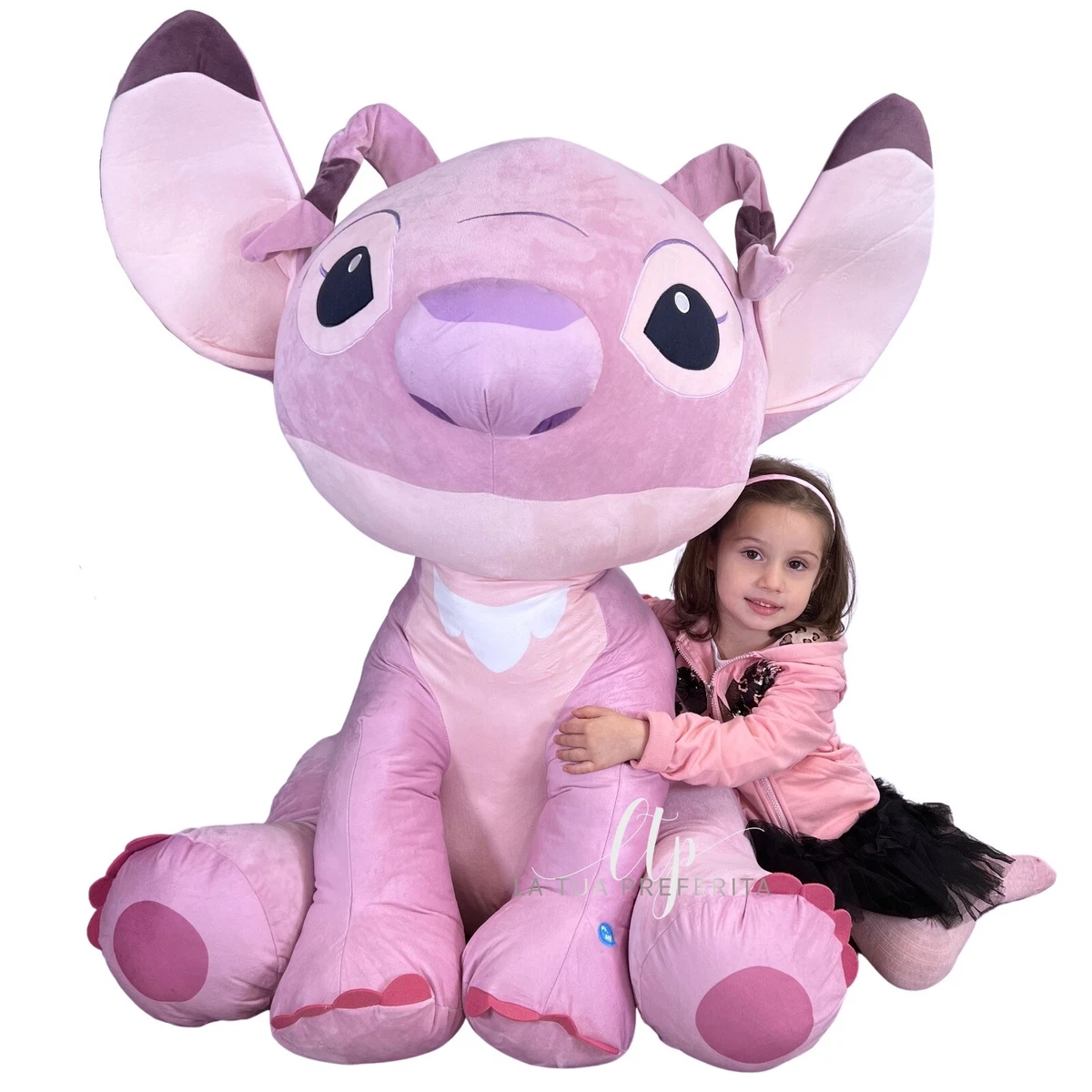 XXXL Angel 100cm Peluche Gigante Con Suono Disney Lilo & Stitch Adulti  Bambini