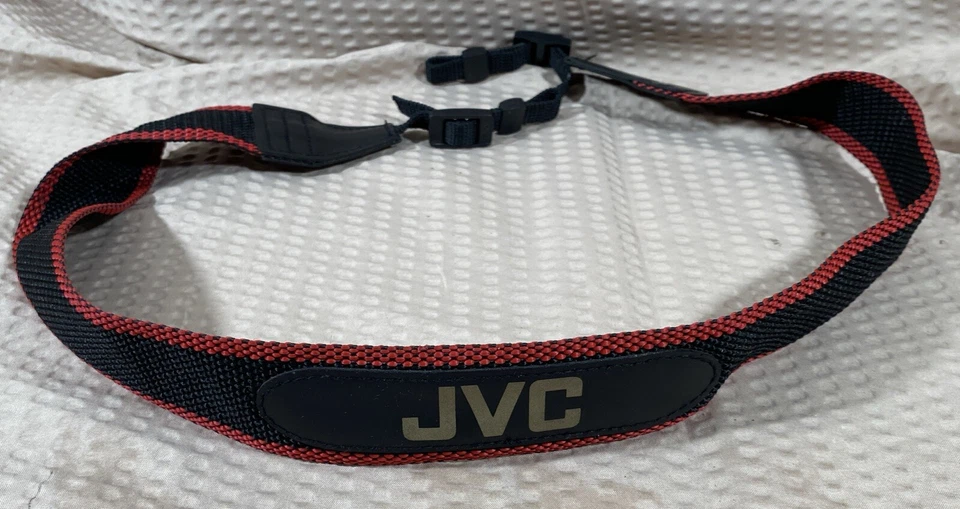 Vintage JVC Video Camera Camcorder 30” Red & Black Shoulder / Neck / Arm Strap - Image 2 of 4
