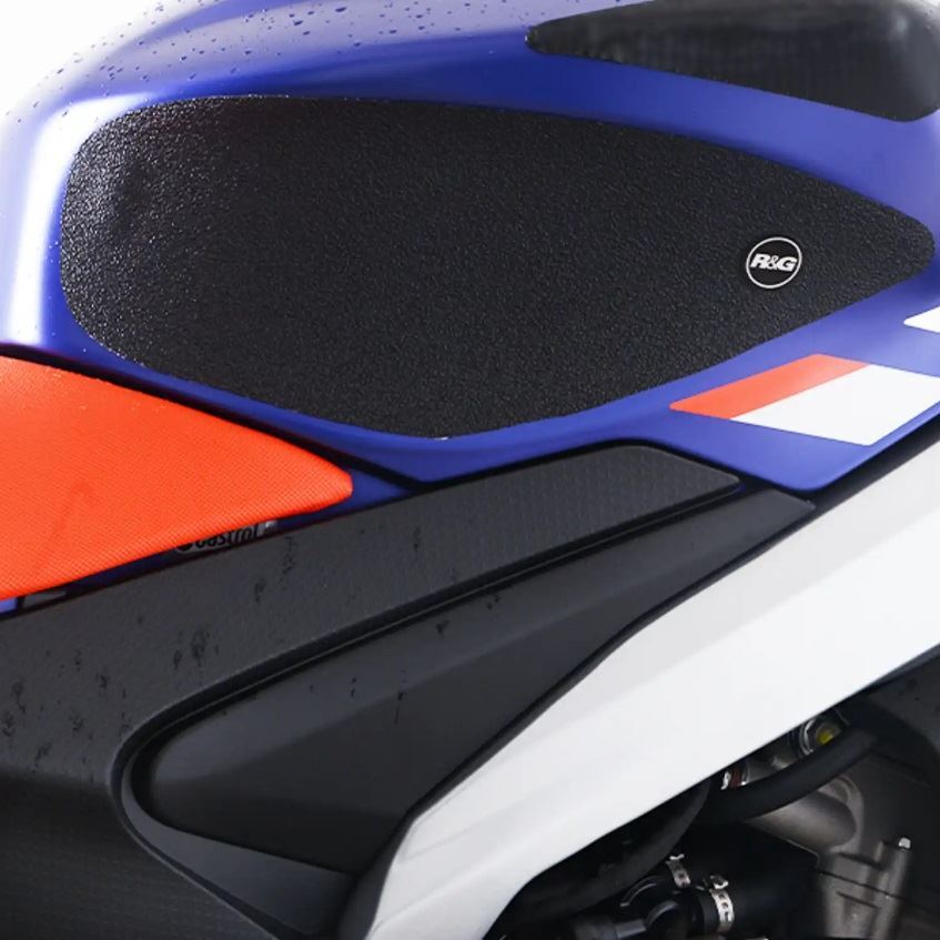 R&G Tank Traction Grips Black (2-Grip Kit) Aprilia RS660 2021 - 2024