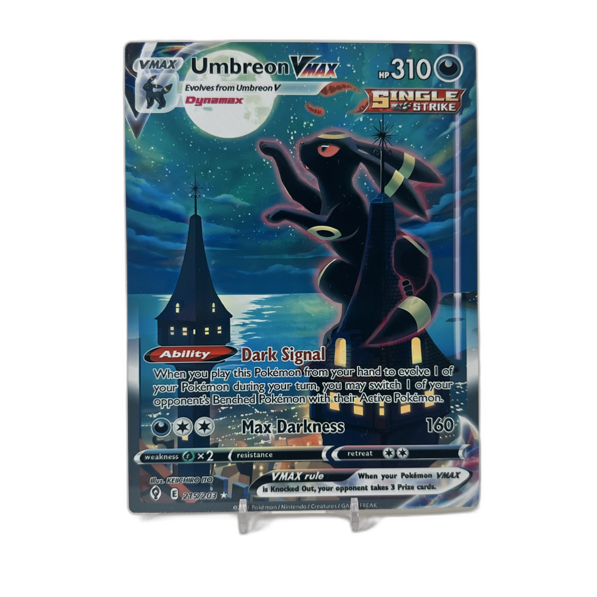 ブラッキーvmax Umbreon VMAX Umbreon VMAX (Eevee Heroes 095/069) (Japanese TCG) – TCG