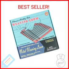 Pepperell Weaving Loom Retro Craft Kit, Red, 1 Count (Pack of 1)