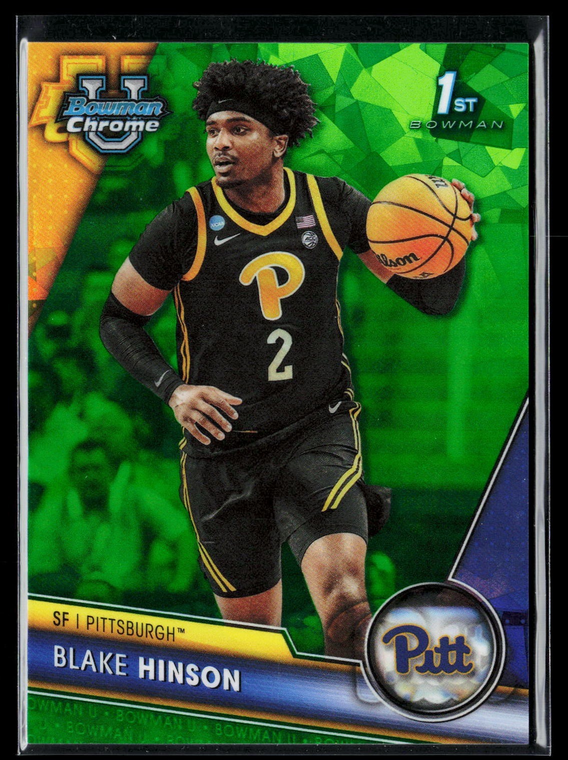 2023-24 Bowman University Chrome #1 Dillon Jones Green Sapphire #/99 RC