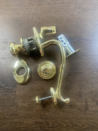 Baldwin Logan Double Cylinder Door Handle Brass Logan - Picture 6 of 6