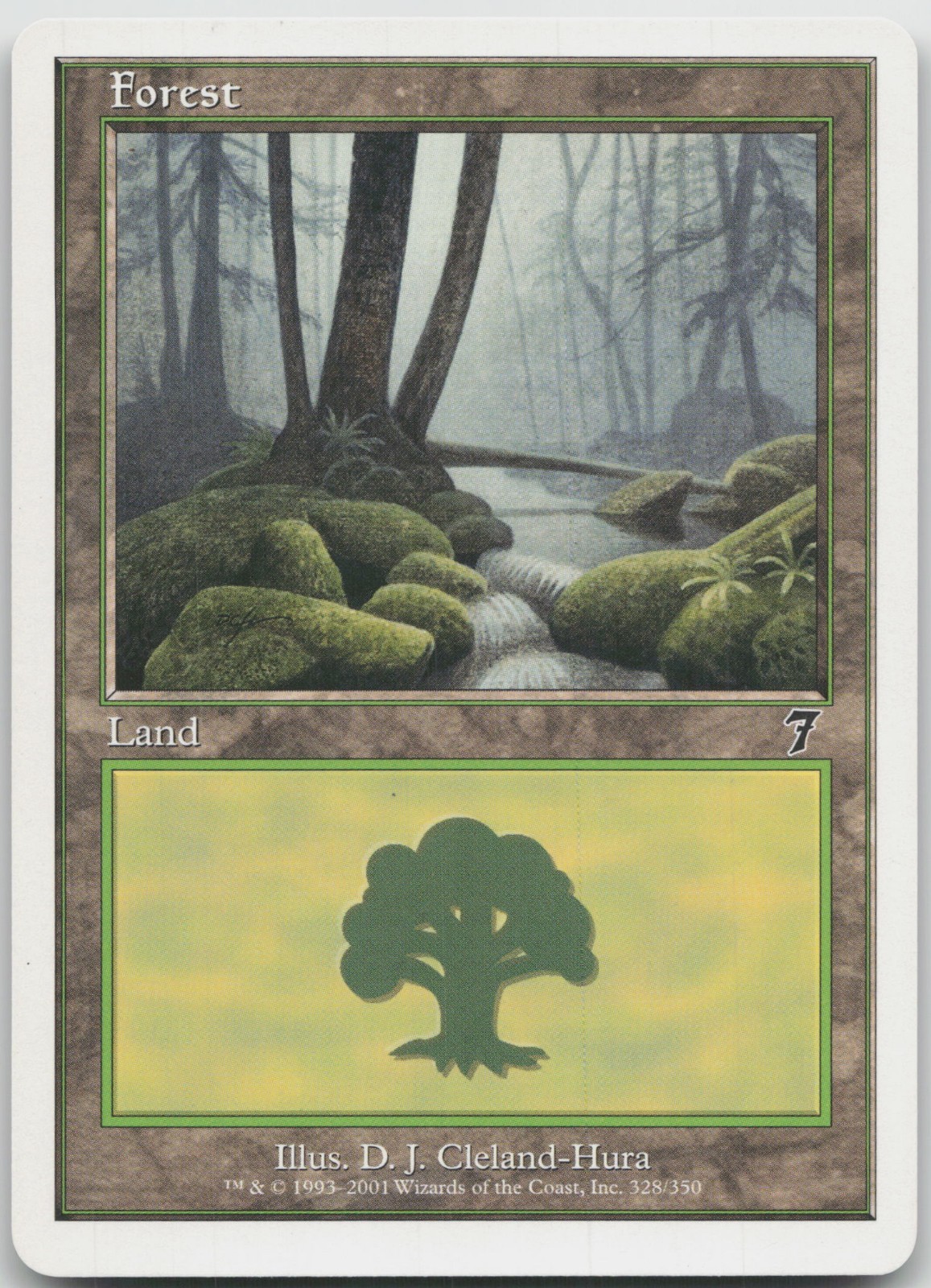 Forest (328) 328 Land 7th Edition Magic: The Gathering Lightly Played C