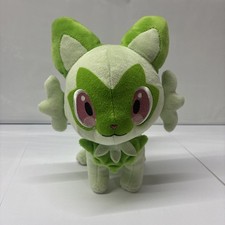 Pokemon Center Sprigatito Official Original 8 inch Plush Animal Toy Green Cat