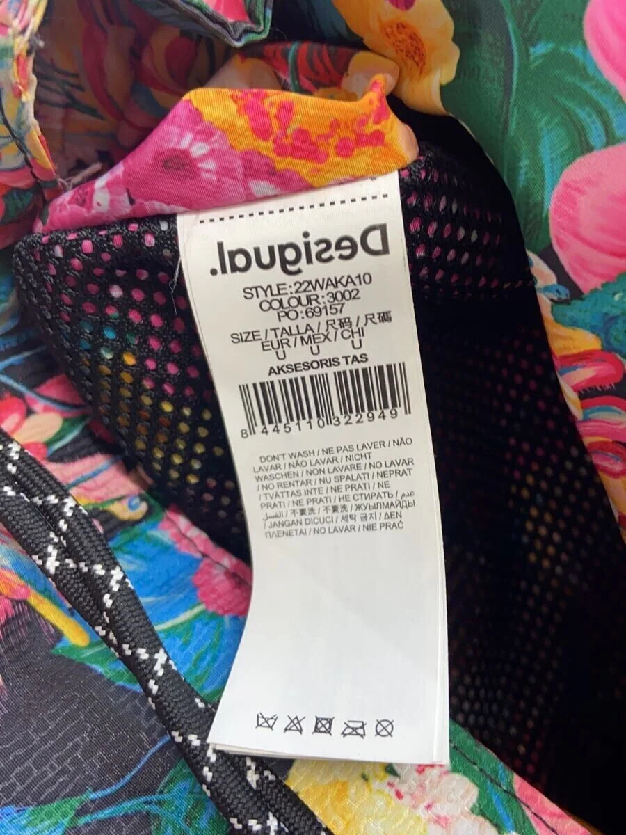 Desigual Backpack Polyester Multicolor Floral Pat… - image 6