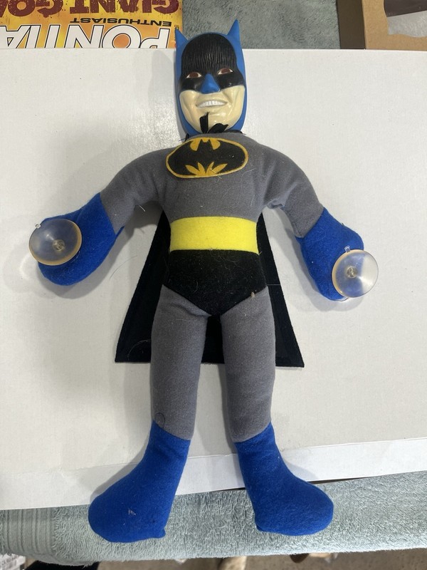 Vintage Batman Window Cling Doll Clingers Action Figure Dc Comics Suction Cup