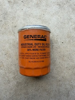 Generac Oil Filter 070185E Extended Life Fits 10Kw To 17.5Kw Generators