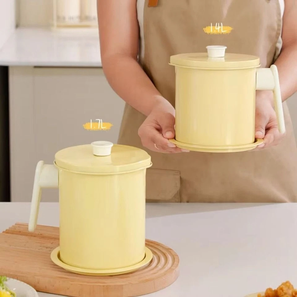 Oil Kettle Antileakage Drainage Strainer Grease Handling Tools Frying Essential - Image 2 of 4