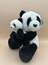 FAO Schwarz 10" Panda Plush Cuddle Cub Mommy And Me - New With Tags