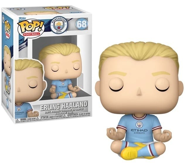 スポーツ Funko POP Football Erling Haaland 68 Funko Pop! Football: Manchester City - Erling Haaland Vinyl Figure