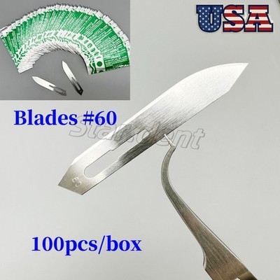 Scalpel Blades #60 Surgical Dental ENT Instruments Hobby Crafts Derma planning