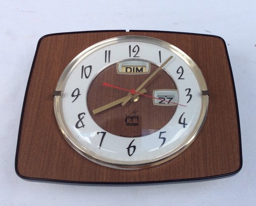 Horloge Murale JAPY électrique - Vintage 70's - Bois - Fonctionne