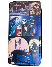 Nightmare Before Christmas Wallet Card Holder Zipper Jack Skellington Sally NEW