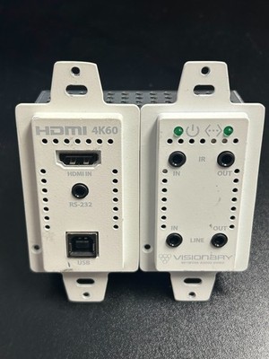Visionary E5-WP-H 4K60 HDMI Wall Plate A/V over IP Transmitter w/ LAN #95