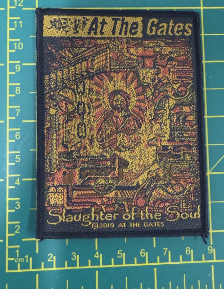 At The Gates Slaughter Of The Soul Woven Sew On Patch Officially Licensed