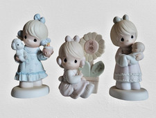 Lot of 3 Vintage Precious Moments Collectible Figurines 1987, 1991, 1999