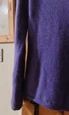 100% Cashmere Sweater, Purple/Deep lilac M (fits s8)