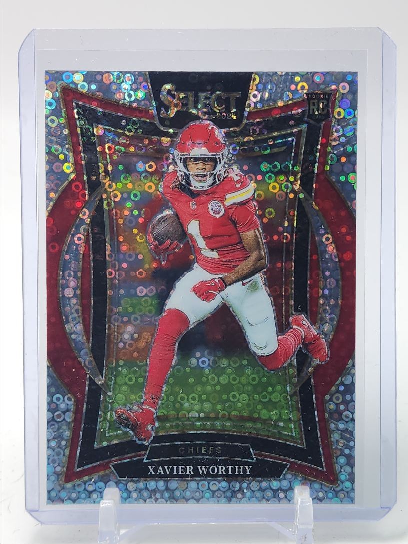 XAVIER WORTHY 2024 SELECT CONCOURSE ROOKIE DISCO PRIZM CHIEFS RC Q3798