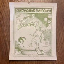 Flamin Groovies New Orleans House 1968 Berkeley Concert Handbill NICE Paul Brown