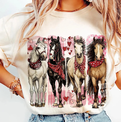 #ad Horse Lover Shirt Cute Western Cowgirl Horse Graphic T Shirt Sweatshirt $33.98