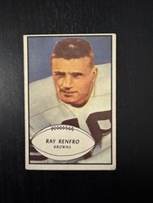 1953 Bowman Ray Renfro #62 Cleveland Browns