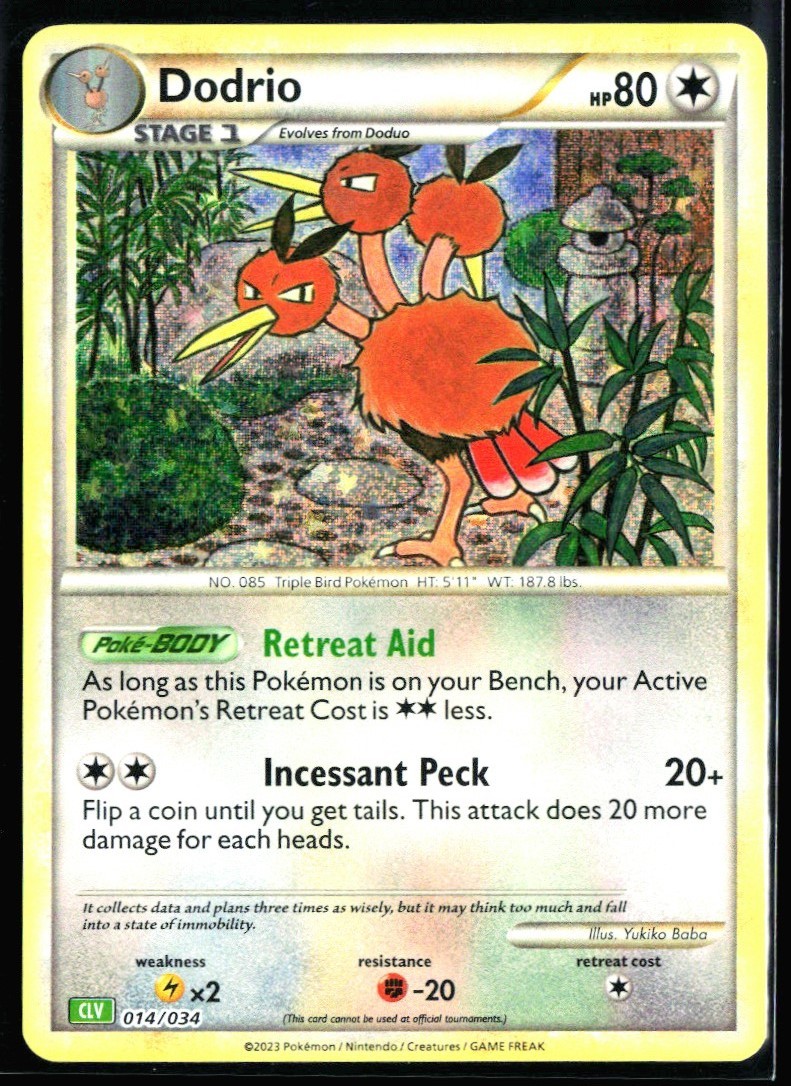 2023 Classic Collection Venusaur Deck Dodrio #11 Holo Pokemon Card