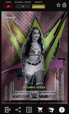 WWE Topps Slam Finest DIGITAL Roxanne Perez Red Legendary 10 CC DIGITAL