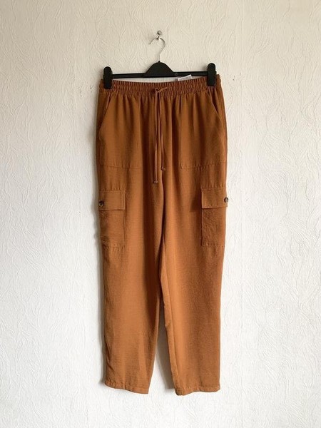 Women Jessica (C&A) Trousers Brown Polyester 40 /
