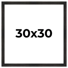 30x30 Frame Black Barnwood Picture Frame Photo Frame UV Acrylic, Acid Free