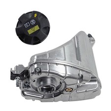 For 17-21 BMW 530e 530i 540i 740i 740e Aluminum Coolant Reservoir Expansion Tank