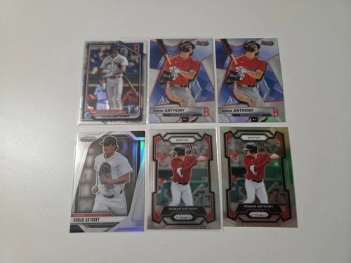 2025 Bowman Chrome Baseball Roman Anthony 6 Card Lot