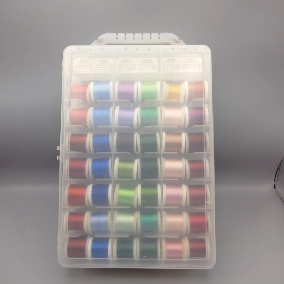 80 Spools Madeira Rayon Embroidery Thread Set with Case Tacklebox style - Image 3 of 4
