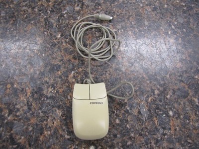 Compaq 2-Button PS/2 Mouse, M/N: MUS2J, Mechanical Ball / Tracking- ML41