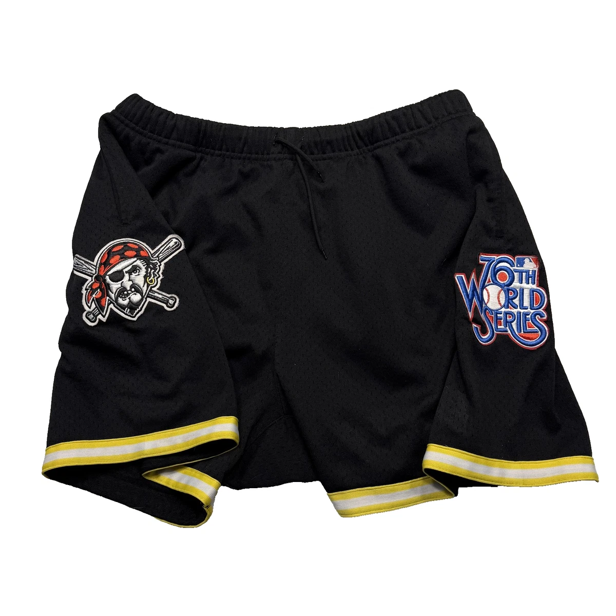 Short De Baseball Pittsburgh Pirates Mitchell & Ness - Taille M, Noir Rayé, Neuf Avec étiquette