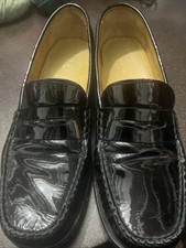 Cole Haan Erika Air Penny Loafers Shoes Black Patent Leather Womens 10