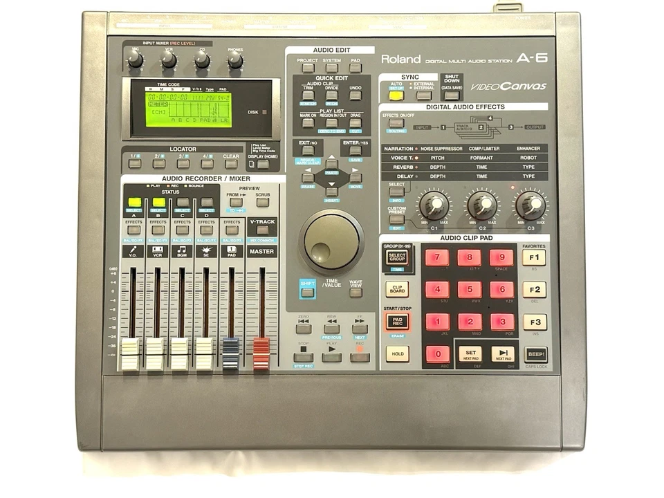 Roland A-6 VideoCanvas Digital Multi Audio Station + Power Cable + Manual/tested - Image 2 of 4