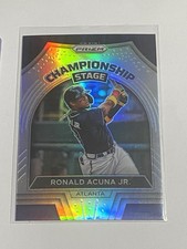 2022 Panini Prizm Ronald Acuña Jr. Championship Stage #CS-1 Silver Prizm