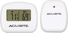 AcuRite Wireless Indoor Outdoor Thermometer LCD Display Accurate Temperature ...