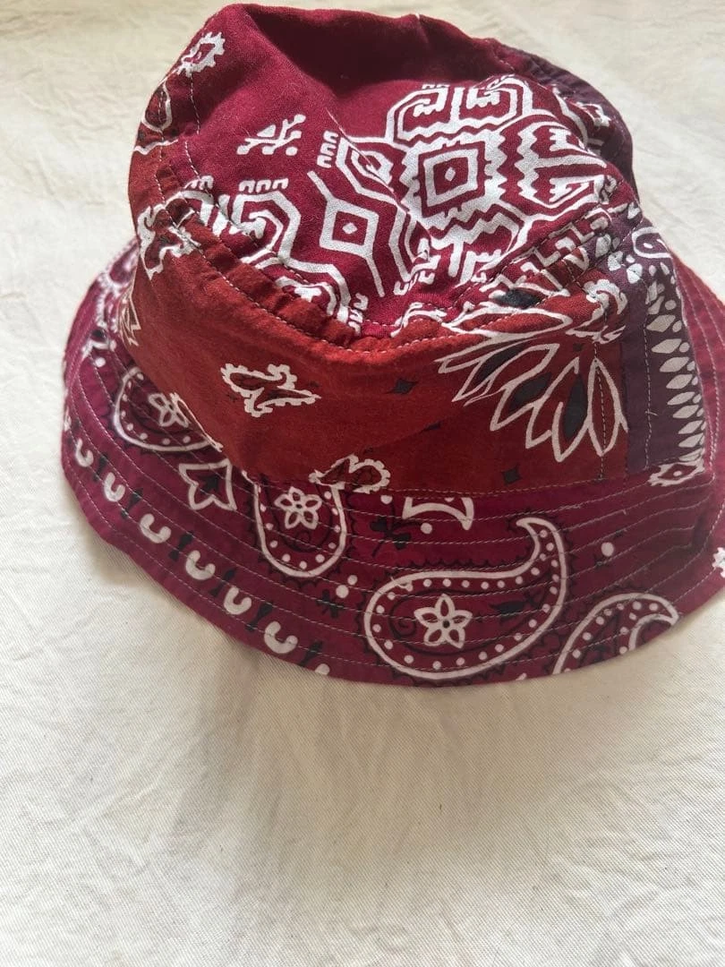 KAPITAL Bandana Bucket Hat, Size F
