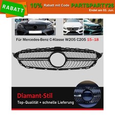 Grill Kühlergrill Diamant Ersatz für Mercedes-Benz C-Klasse W205 C205 15–18 Grill Kühlergrill Diamant Ersatz für Mercedes-Benz C-Klasse W205 C205 15–18